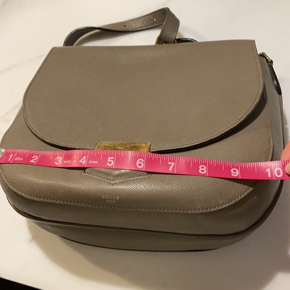 Celine taupe Medium Trotteur Bag - Picture 13 of 13
